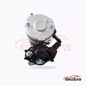 0-24000-3060 Komatsu PC200-6 Starter Motor, 24V 5.0kW 10 Teeth, Complete Side View