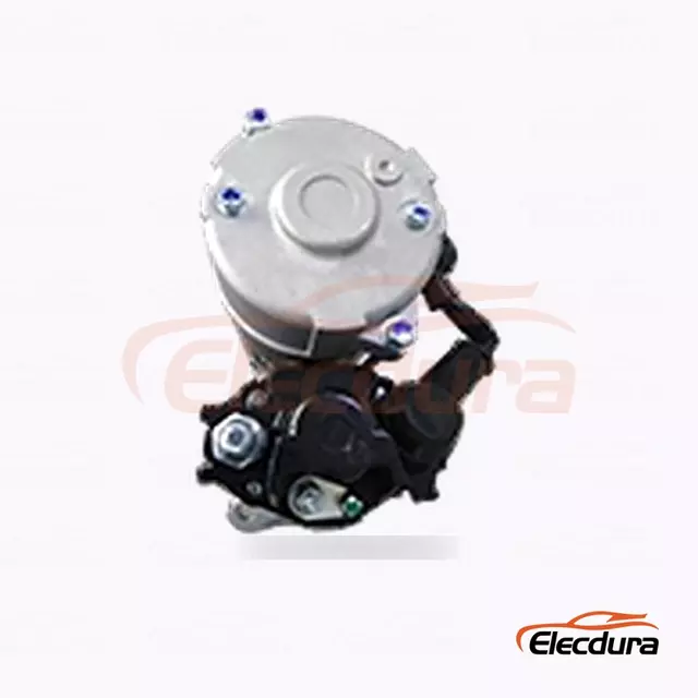 0-24000-3060 Komatsu PC200-6 Starter Motor, 24V 5.0kW 10 Teeth, Complete Side View