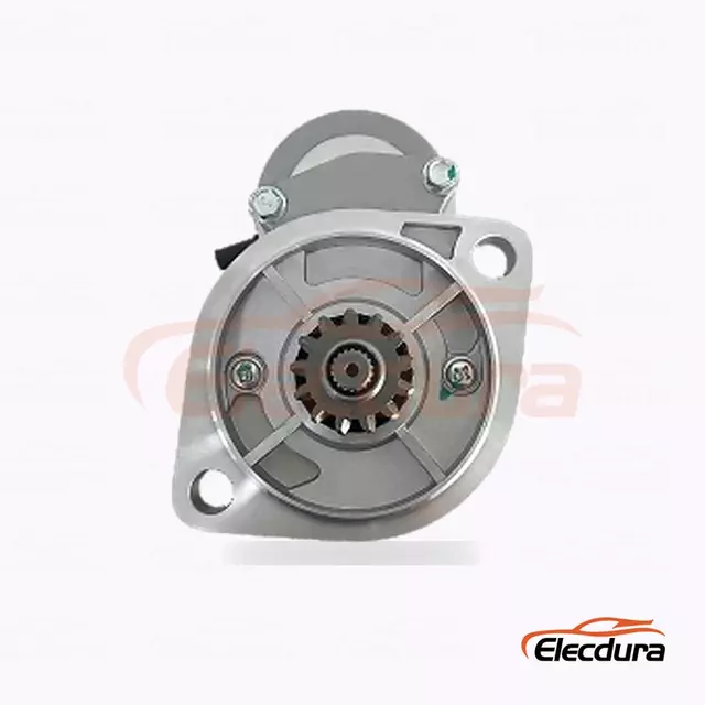 119620-77011 Yanmar 3T72 and 3TNA72 Engine Starter Motor, 12V 1.0kW 11 Teeth, Rear Terminal View