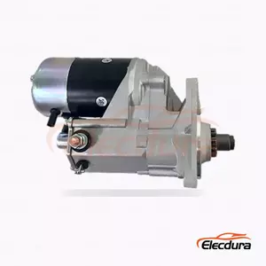 028000-9140 Hino EH300 EH700 Starter Motor, 24V 4.5kW 11 Teeth, Complete Side View