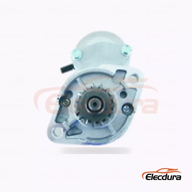 128000-2160 Motorino di avviamento per pala gommata Kubota R400, 12 V 2,0 kW 11 denti, vista terminale posteriore