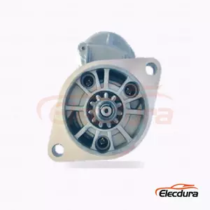 128000-1000 Komatsu FD40 Forklift Starter Motor, 24V 4.5kW 11 Teeth, Complete Side View