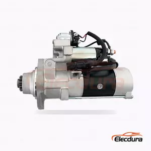 0986026040 MAN TGA truck Starter Motor, 24V 5.5kW 12 Teeth, Complete Side View