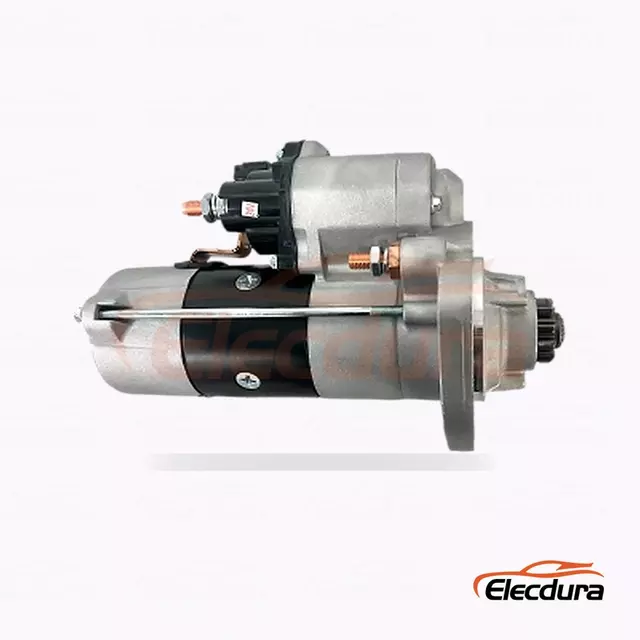 428000-7160 Motorino di avviamento motore Cummins ISC8.3 e QSL9, 24 V 7,8 kW 10 denti, vista terminale posteriore