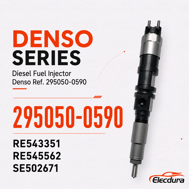Denso Ref. 295050-0590 Diesel Injector for RE543351 Matching
