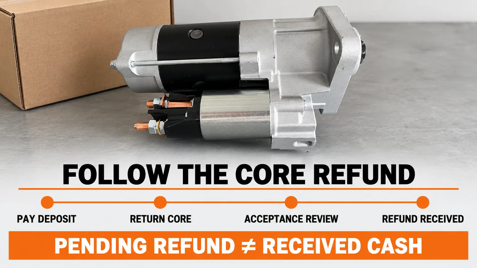 Core deposit, return, review and received-refund sequence.