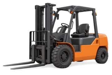 Generic counterbalance forklift in a clean CGI presentation