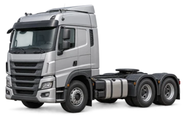 Generic silver heavy-duty tractor unit in a clean CGI presentation