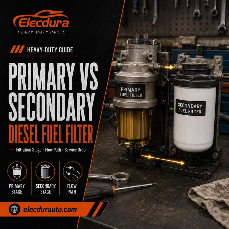 Filter Bahan Bakar Diesel Primer vs Sekunder: Staging Mikron, Pembatasan, dan Perlindungan Injektor