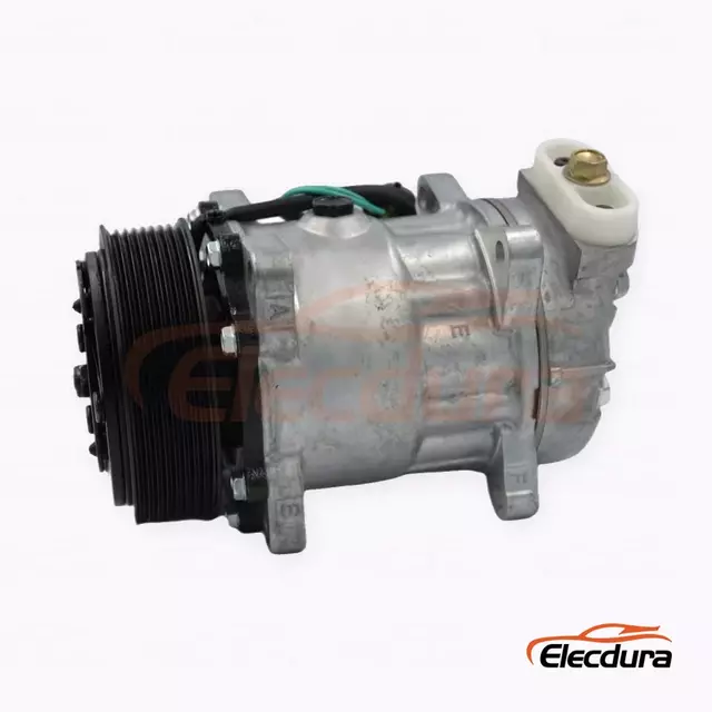 7H15 24V 8PK 119 mm Heavy-Duty A/C Compressor for FAW Jiefang Tian V truck 8PK version