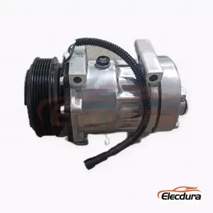 7H15 24V 6PK 119 mm Heavy-Duty A/C Compressor for Dongfeng Huashen