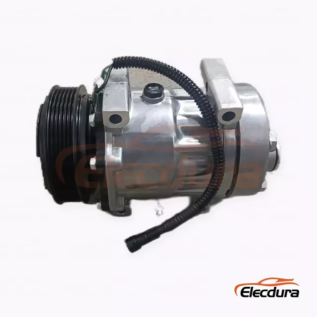 7H15 24V 6PK 119 mm Heavy-Duty A/C Compressor for Dongfeng Huashen
