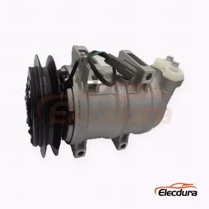 10K17A 24V B1 Heavy-Duty A/C Compressor for Hitachi EX330 excavator rear-position configuration