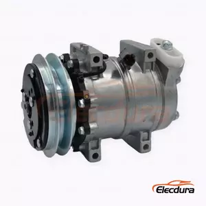 5H14 24V B1 145 mm Heavy-Duty A/C Compressor for Hitachi excavator -6 series