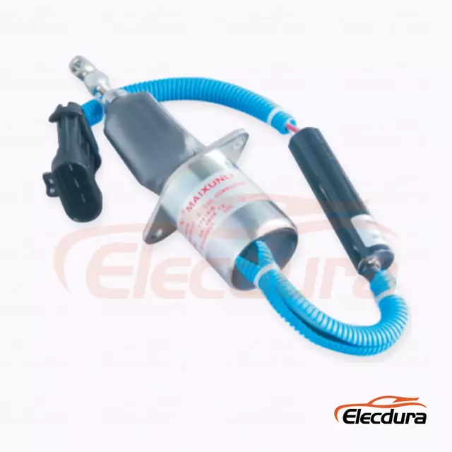 Kubota V2203 ile &ccedil;alışan ekskavat&ouml;rler ve ekipmanlar i&ccedil;in Yakıt Kapatma Solenoidi SA-4806-12