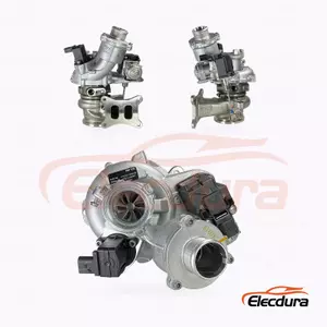 Elecdura IS38 Turbocharger 06K145702N OE 06K145702N complete assembly front view