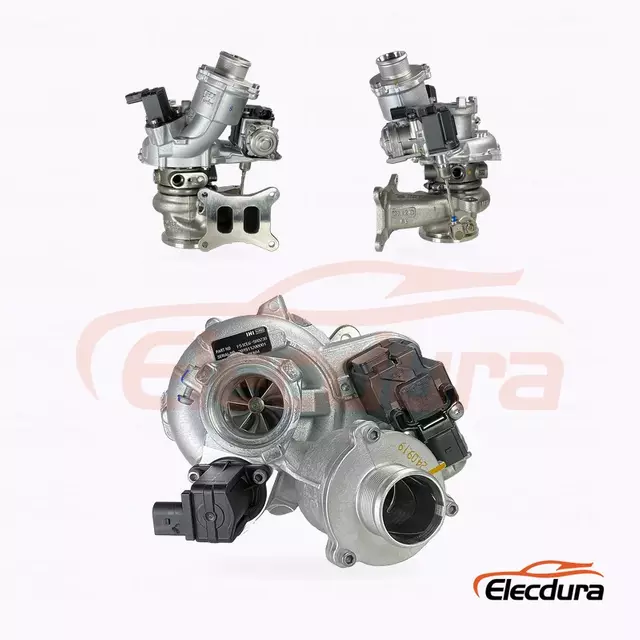 Elecdura IS38 Turbocharger 06K145702N OE 06K145702N complete assembly front view
