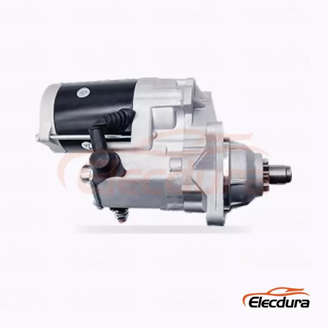 Denso-Type 24V 7.5kW 10 Teeth CW Starter Motor, Complete Side View
