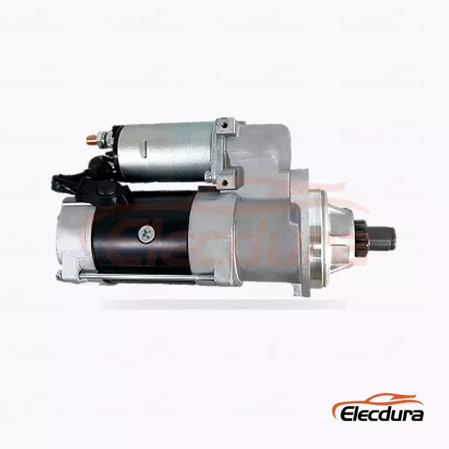 Tugas Berat 12V 3.3kW 10 Gigi CW Varian Motor Starter, Tampak Samping Lengkap