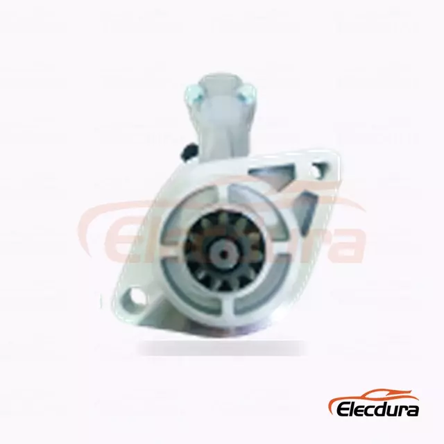 ZD25 Kubota Startermotor, 12V 1,1kW 9 t&aelig;nder, bagfra terminalvisning