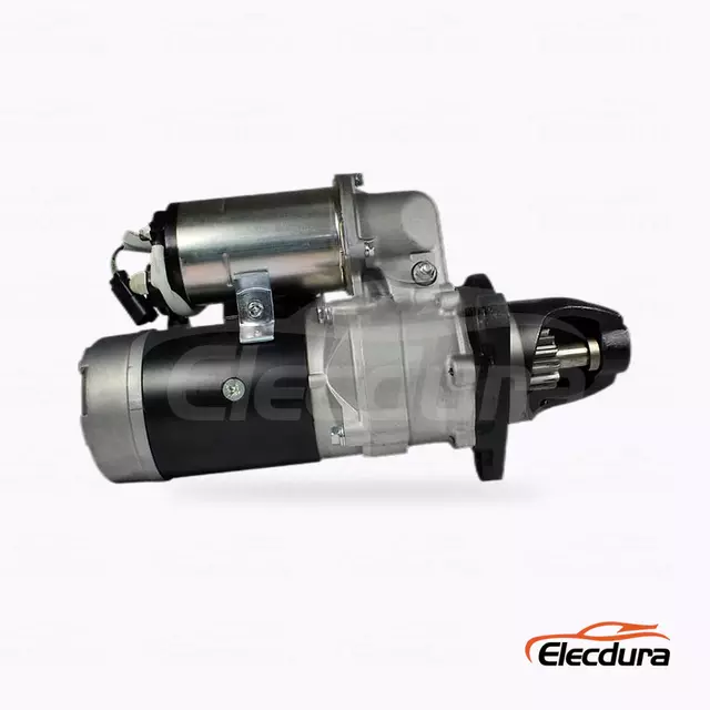 6008133752 Kubota 6D125 Starter Motor Distributor, Complete Side View