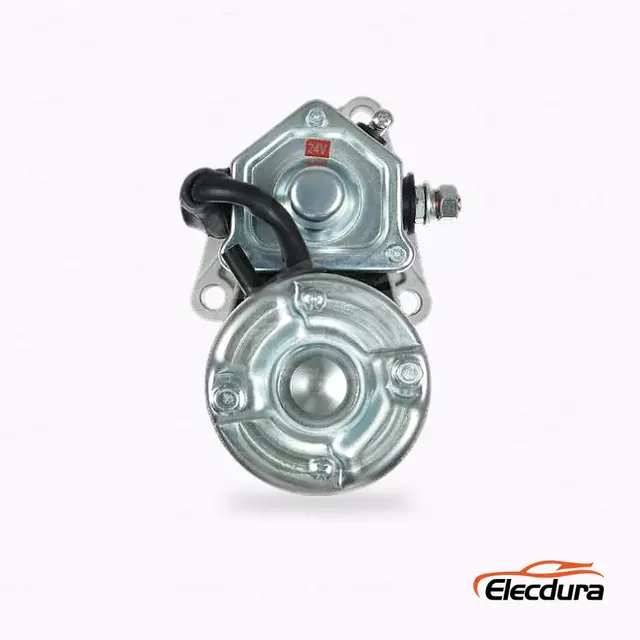 128000-0490 Fourniture en gros de moteur de d&eacute;marreur Isuzu 4BD1, vue lat&eacute;rale compl&egrave;te