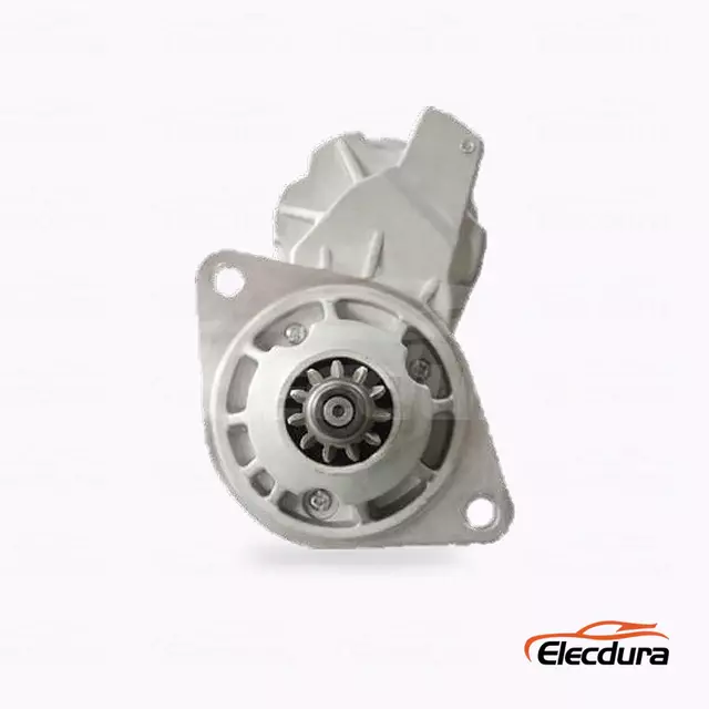 028000-4880 Hyundai 6D16T Motor de arranque al por mayor 24 V, vista frontal del extremo de transmisi&oacute;n