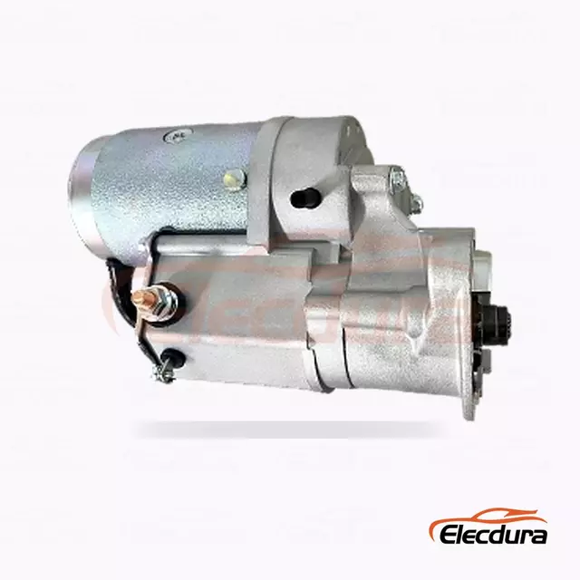 28100-64341 Motor Starter Toyota Corolla Diesel 2C, 12V 1.4kW 10 Gigi, Tampilan Terminal Belakang