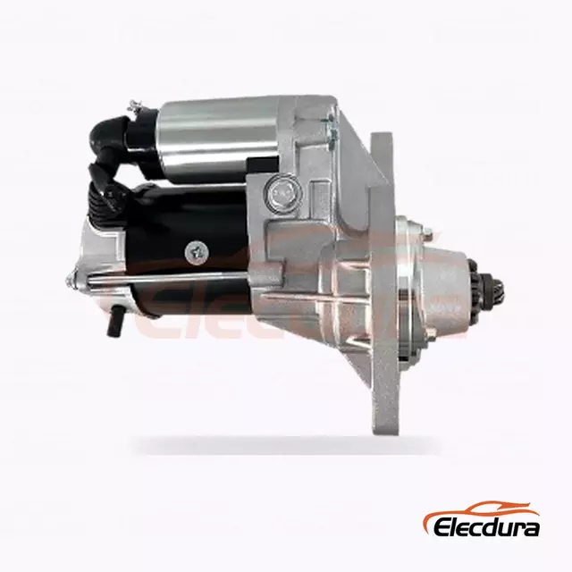 3708010-150 D&eacute;marreur de type Hitachi, 24 V 5,0 kW, 11 dents, vue du terminal arri&egrave;re