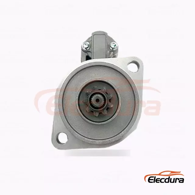 894334380 D&eacute;marreur Isuzu 4BC2, 24 V 5,0 kW 9 dents, vue lat&eacute;rale compl&egrave;te