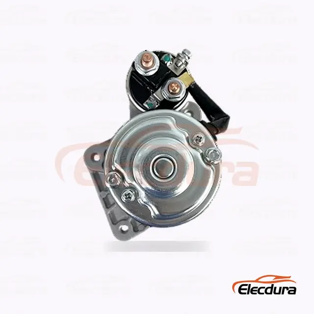 M001T31071 Mitsubishi Motor starter , 12V 2 kW 9 Gigi, Tampak Samping Lengkap