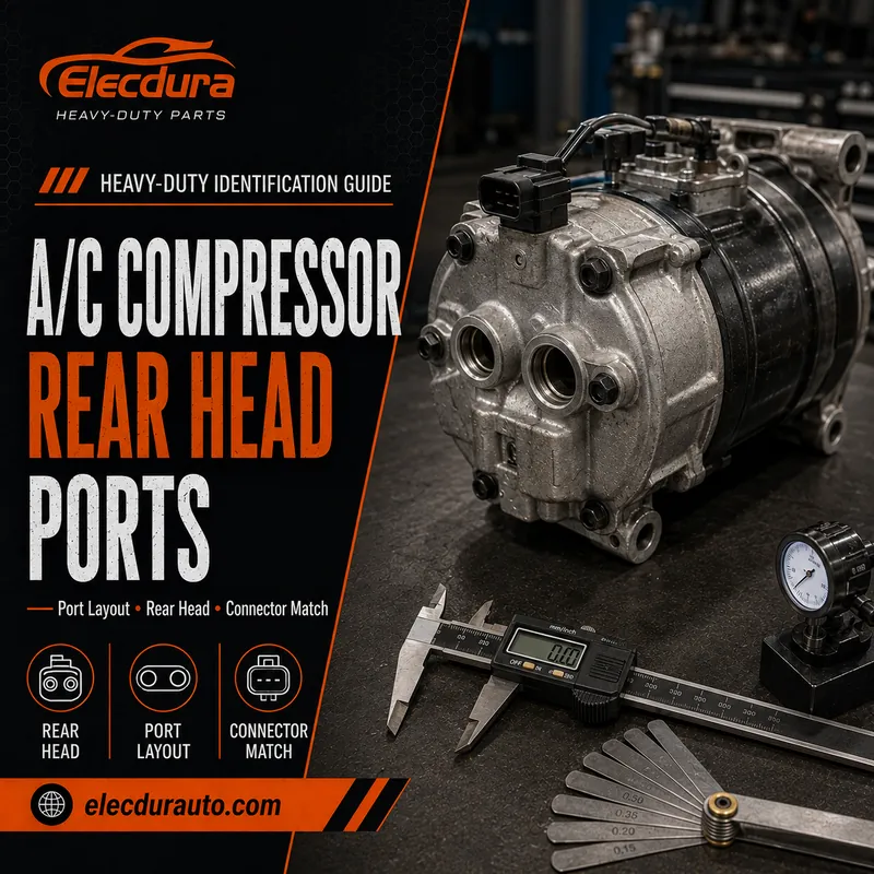 How to Identify a Heavy-Duty A/C Compressor by Rear Head and Hose Ports
