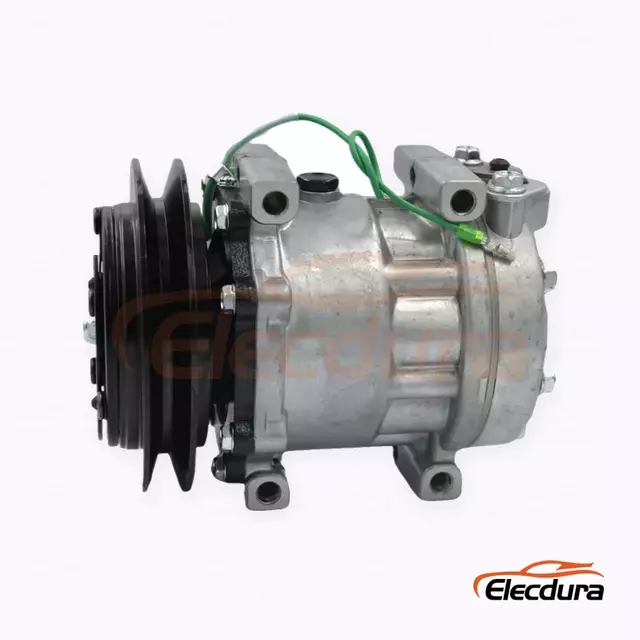 7H13 24V B1 Heavy-Duty A/C Compressor for Kobelco SK-8 top-port construction equipment