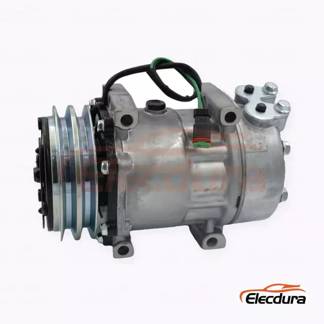 7H15 24V A2 132 mm Heavy-Duty A/C Compressor for Scania commercial truck twin-A version