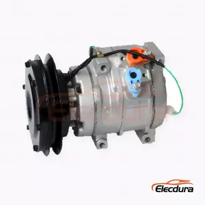 10S15C 24V B1 152 mm Heavy-Duty A/C Compressor for XCMG excavator / Komatsu-style mount