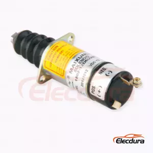 Fuel Shutdown Solenoid 307-2546 1502-12D6U2B2S2A for Caterpillar skid steers with Perkins UB704-series engines