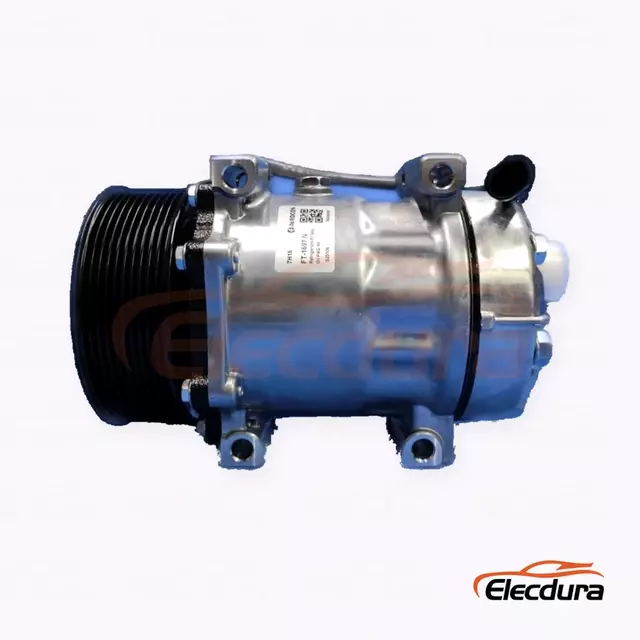 7H15 24V 10PK 123 mm Heavy-Duty A/C Compressor for FAW Jiefang JH6 O-ring-port 10PK version