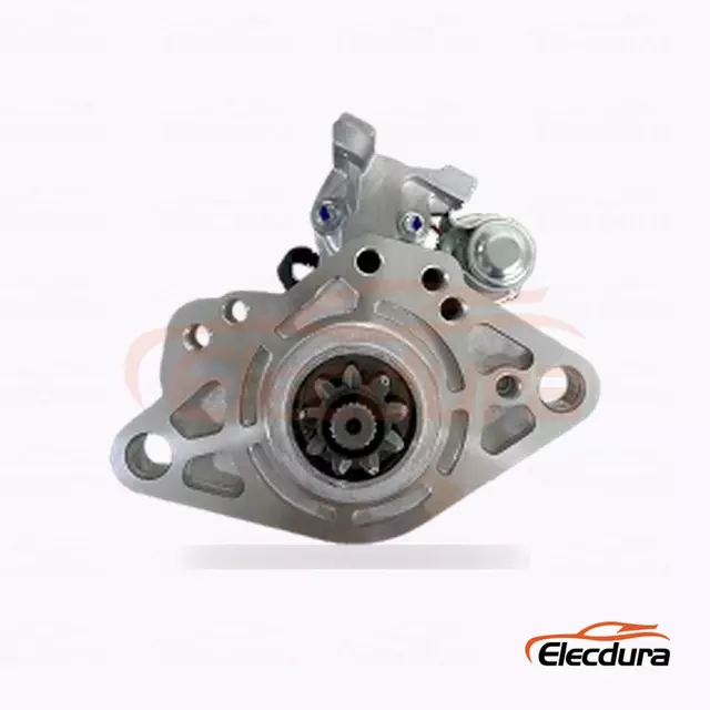 มอเตอร์สตาร์ท Mitsubishi-Type 12V 2.2kW 9 ฟัน CW Variant B มุมมองด้านข้างที่สมบูรณ์