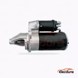 Replacement 9 Teeth CW Starter Motor, Complete Side View