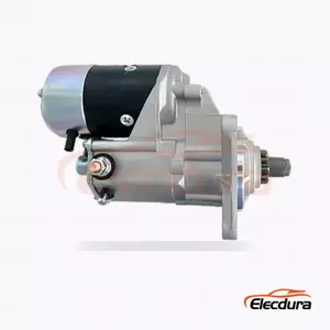 23300-95009 Kobelco Construction Equipment Starter Motor, 24V 4.5kW 11 Teeth, Complete Side View