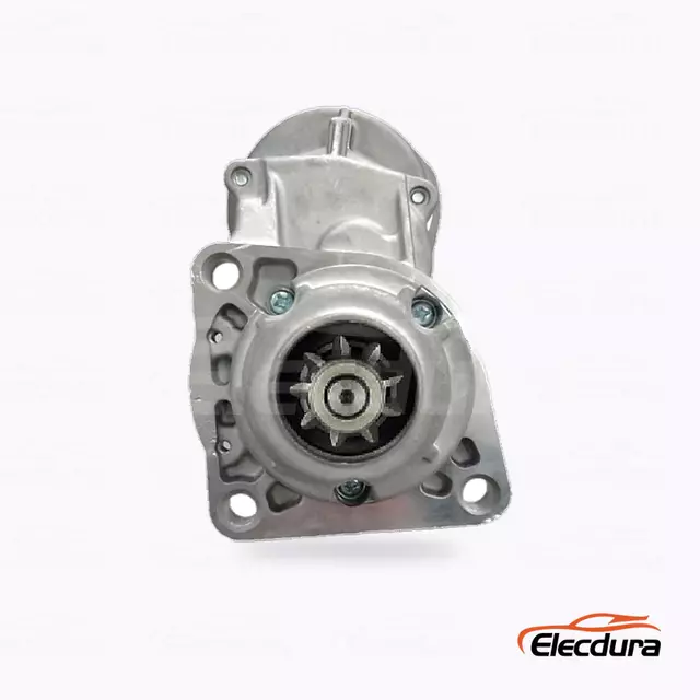 128000-7600 ボルボ TD60 9T スターター モーター ディストリビューター、ドライブエンドの正面図