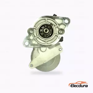 028000-8320 Kubota D722 Starter Motor 12V 1.0kW 9T, Drive-End Front View