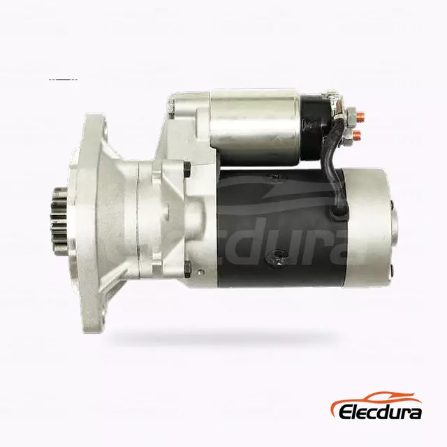 129130-77010 Yanmar 3TNE88 12V 2.5kW 15T Starter Motor Wholesale, Complete Side View
