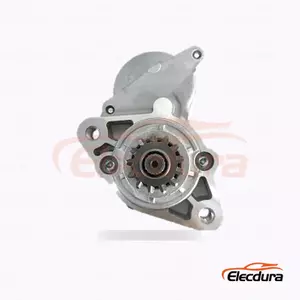 36100-4X901 Kia Starter Motor, 12V 2.00kW 12 Teeth, Complete Side View