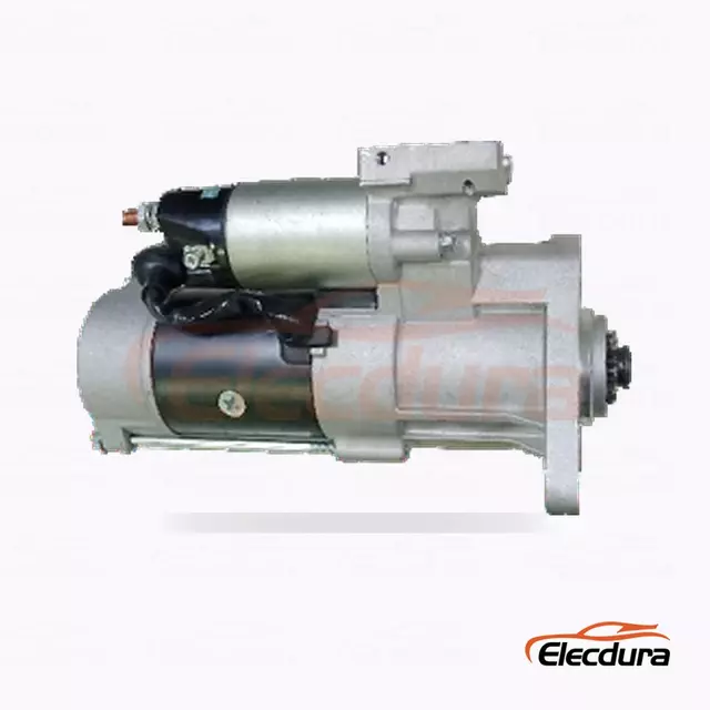 36100-45500 Hyundai and Kia heavy-Equipment Starter Motor, 24V 5.0kW 9 Teeth, Complete Side View
