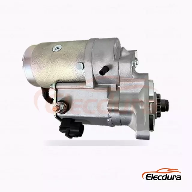 28100-67030 Motor Starter Toyota Land Cruiser, 12V 2.2kW 10 Gigi, Tampilan Terminal Belakang