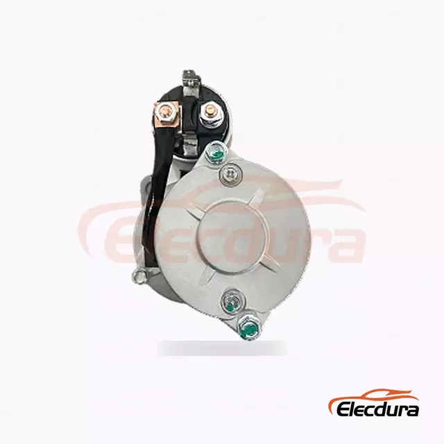 894334380 D&eacute;marreur Isuzu 4BC2, 24 V 5,0 kW 9 dents, vue du terminal arri&egrave;re