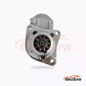 128000-4090 Caterpillar Starter Motor, 12V 2.5kW 10 Teeth, Complete Side View
