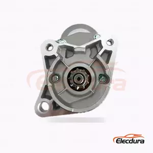 128000-0040 Mazda 323 Starter Motor, 12V 2.0kW 9 Teeth, Complete Side View
