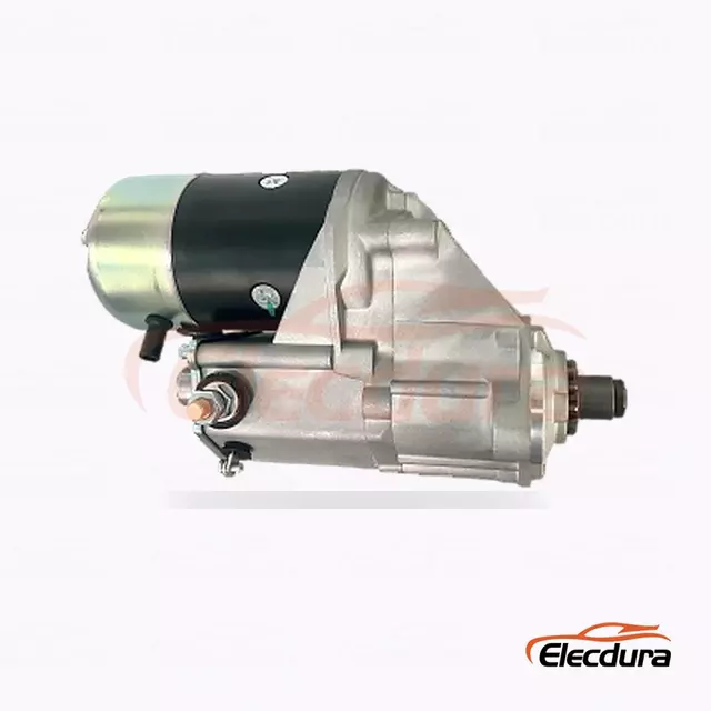 19872-63013 Motorino di avviamento Kubota, 24 V 4,5 kW 11 denti, vista terminale posteriore